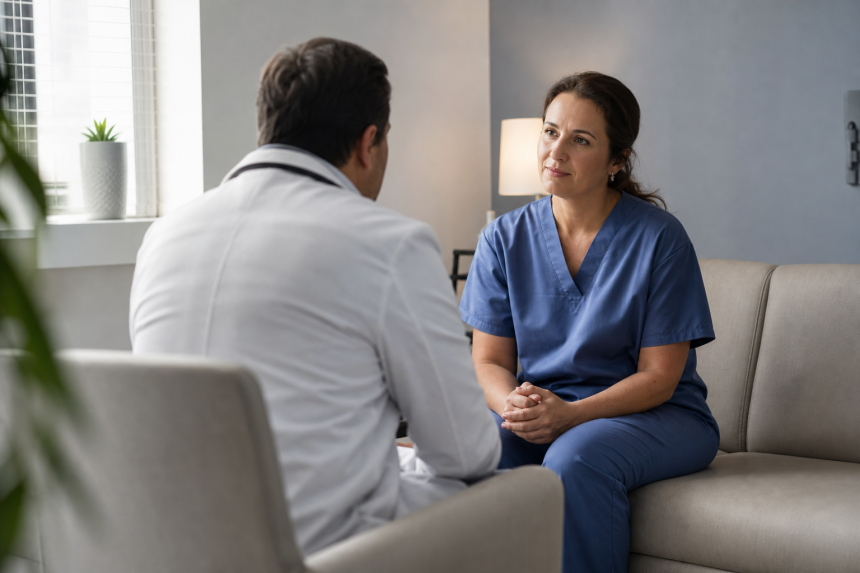 Médico recebe acolhimento em ambiente hospitalar após evento adverso na assistência